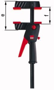 Σφιγκτήρας Bessey DUO16-8 με ένα χέρι για άνοιγμα και σφίξιμο! 0-160 mm