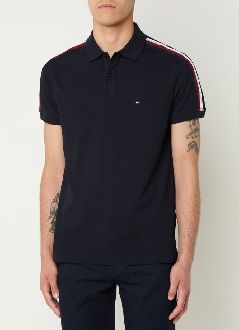 Tricou polo Tommy Hilfiger Shadow Classic Fit din bumbac piqué