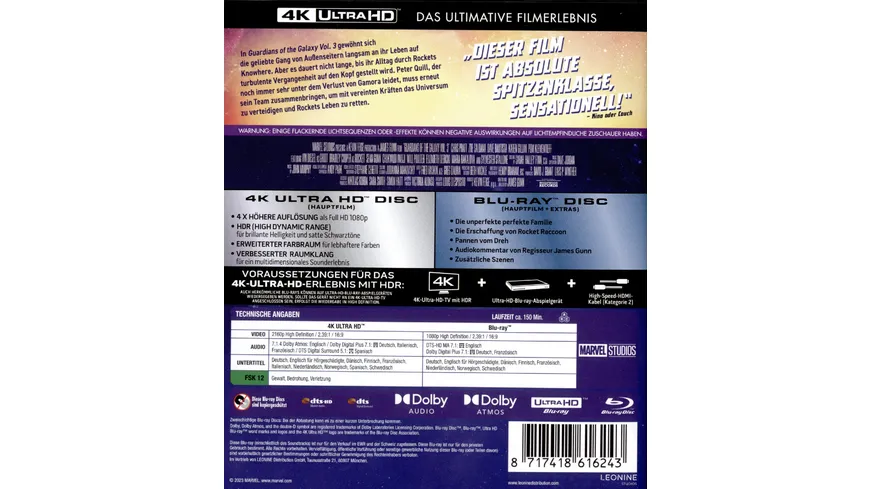 Guardians of the Galaxy Vol. 3  (4K Ultra HD) (+ Blu-ray)
