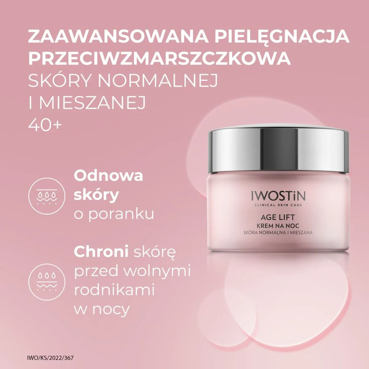 Iwostin Age Lift noćna krema za kombinovanu kožu