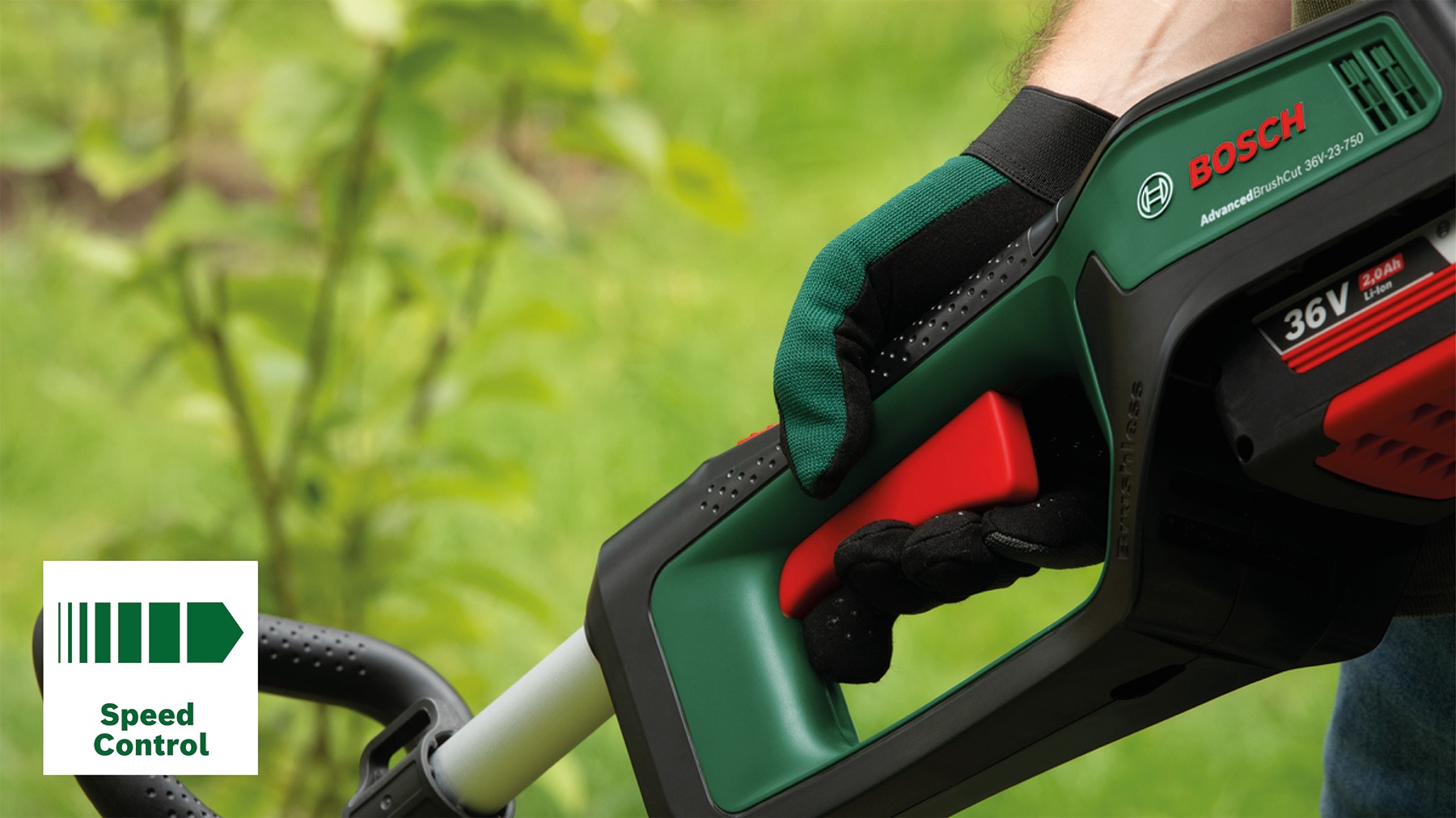 Bosch Green 06008C1K02 AdvancedBrushCut 36V-23-750 акумулаторска коса за грмље без батерија и пуњача у кутији