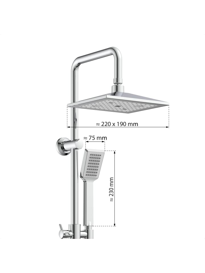eisl since 1980 Duschset EASY COOL in Chrom günstig kaufen onesize