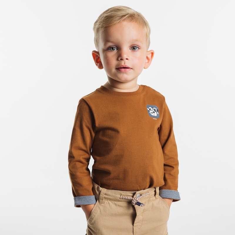 T-shirt chien marron bébé garçon