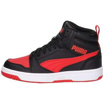 PUMA Rebound V6 Mid Jr Sneaker in schwarz