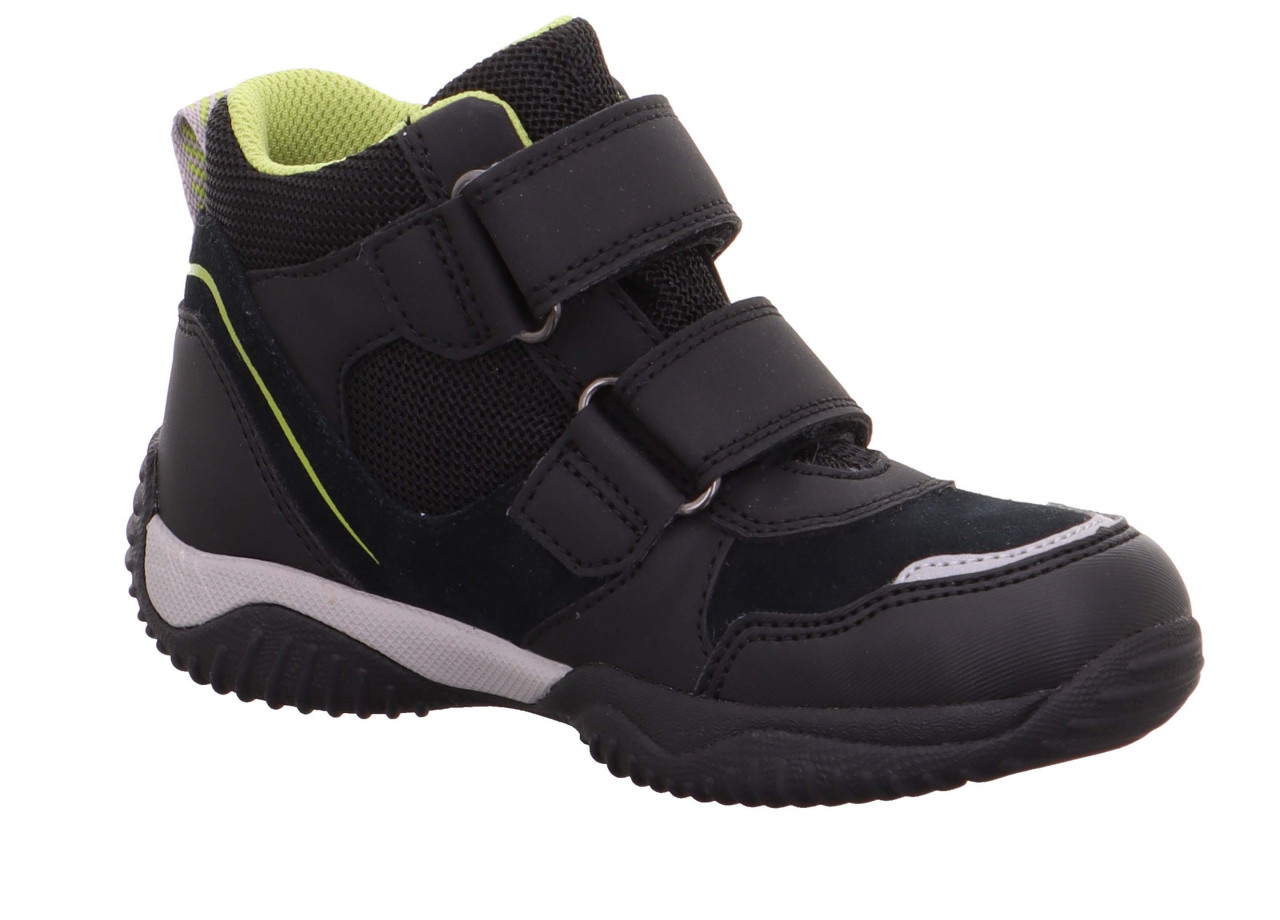 STORM - Schwarz/Hellgrün Sneaker high mit Klettverschluss