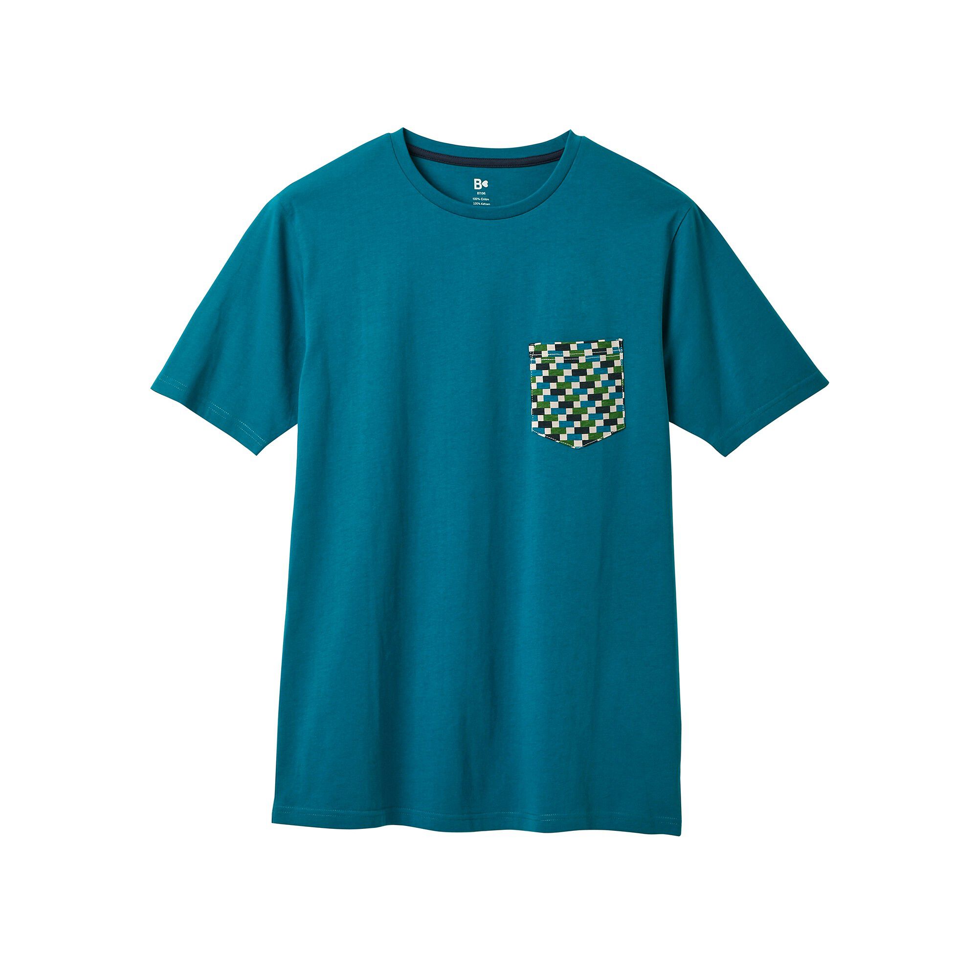 Tee-shirt pyjama manches courtes bleu canard