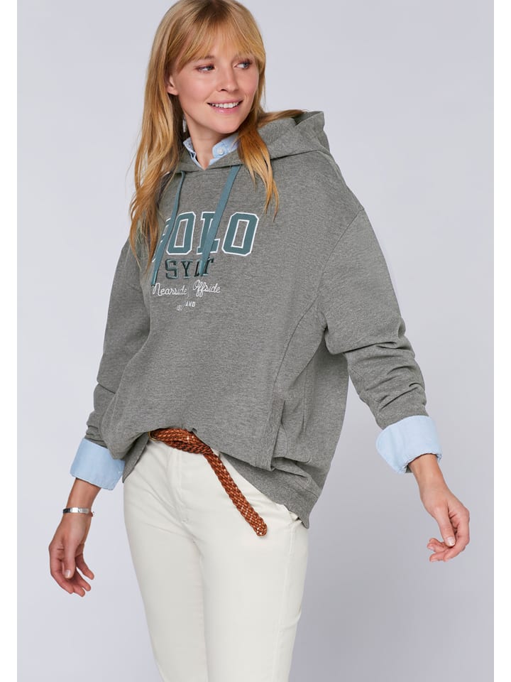 Polo Sylt Hoodie in Grau günstig kaufen