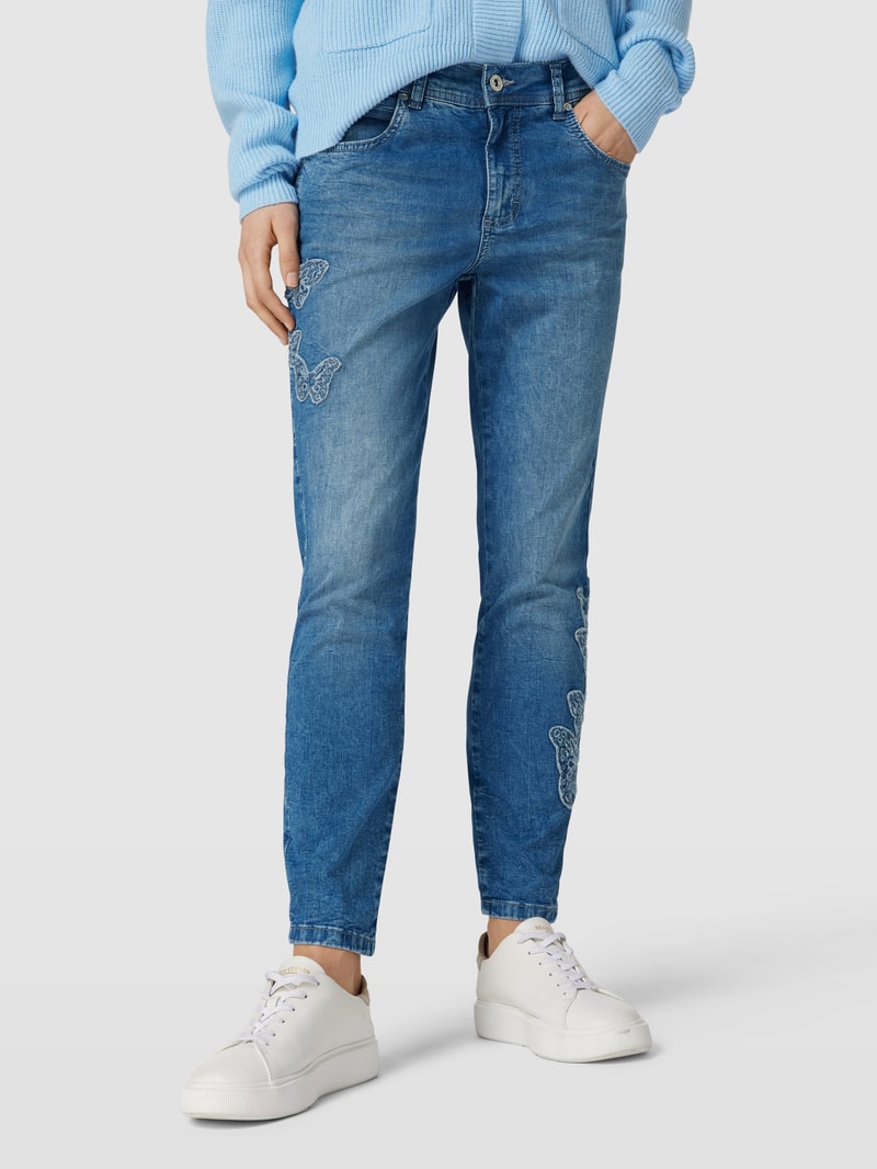 Jeans im 5-Pocket-Design Modell 'ORNELLA' in blau