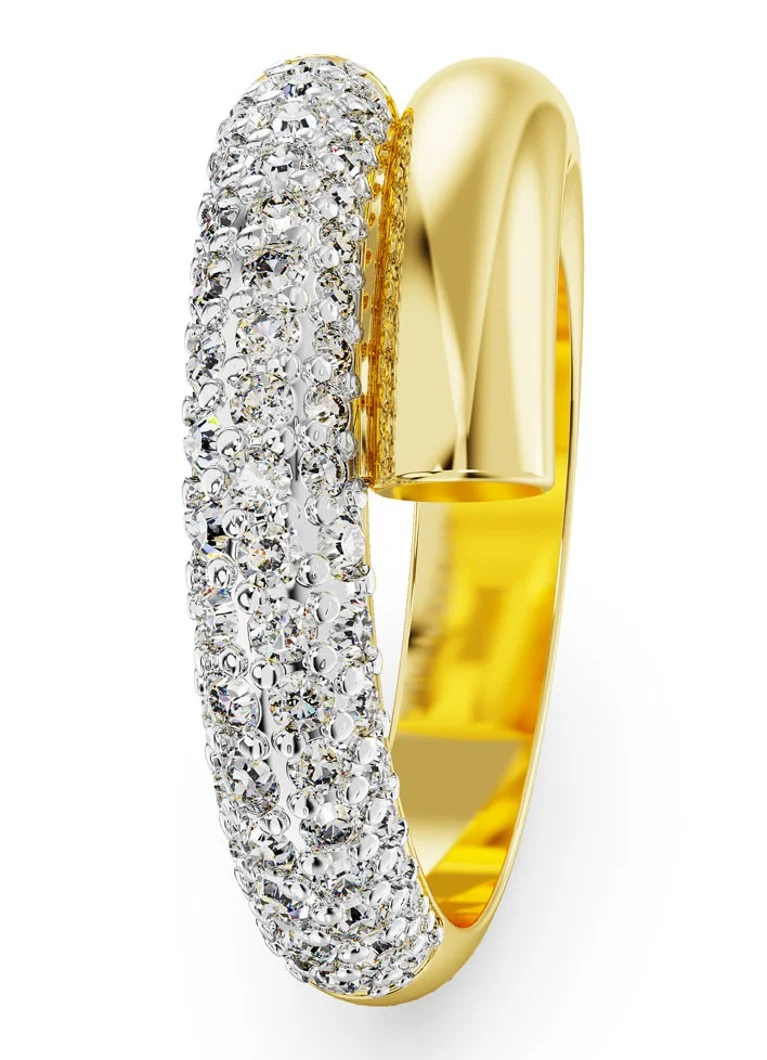 Anello Swarovski Dextera placcato oro, misura 58