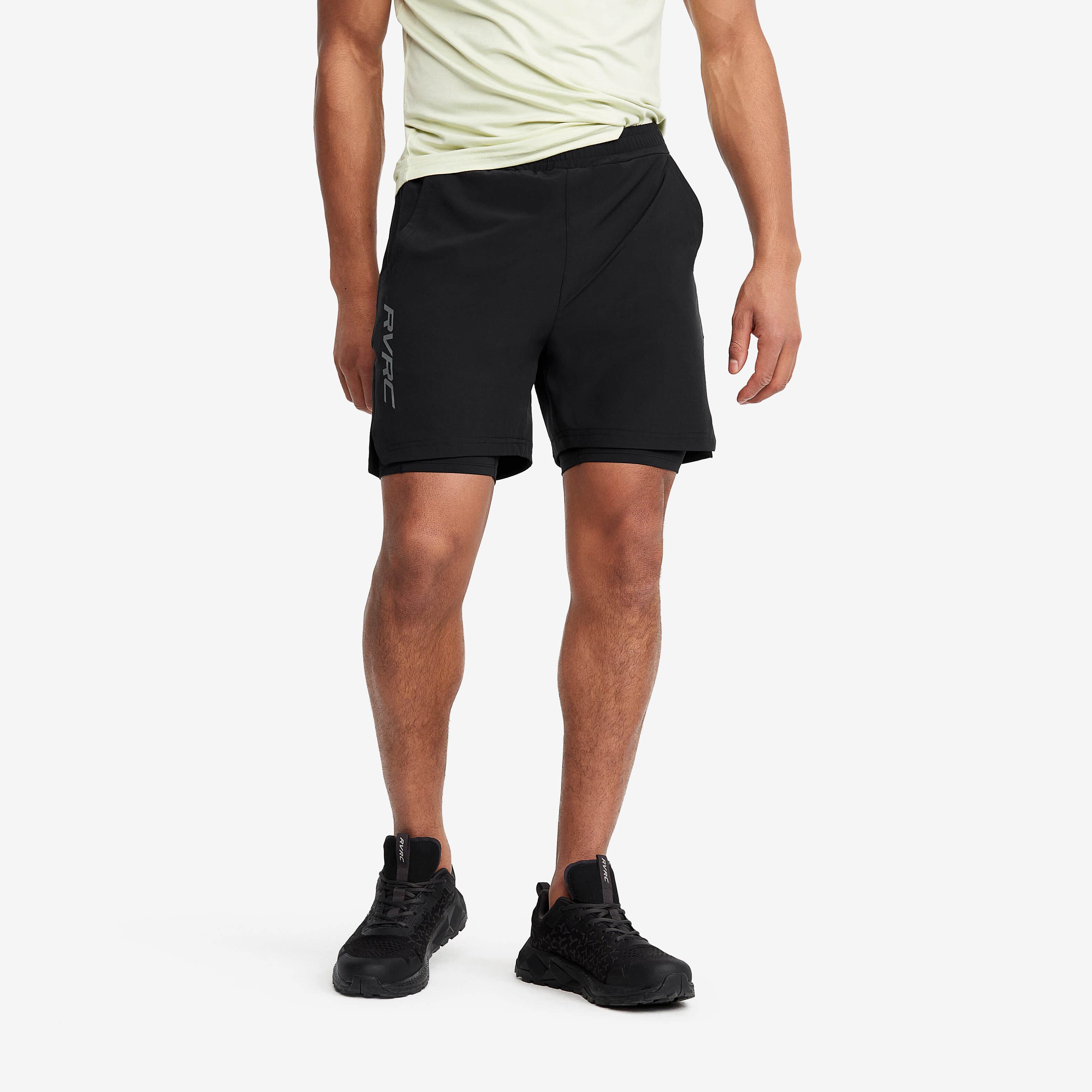 2-in-1 Shorts Homme Black