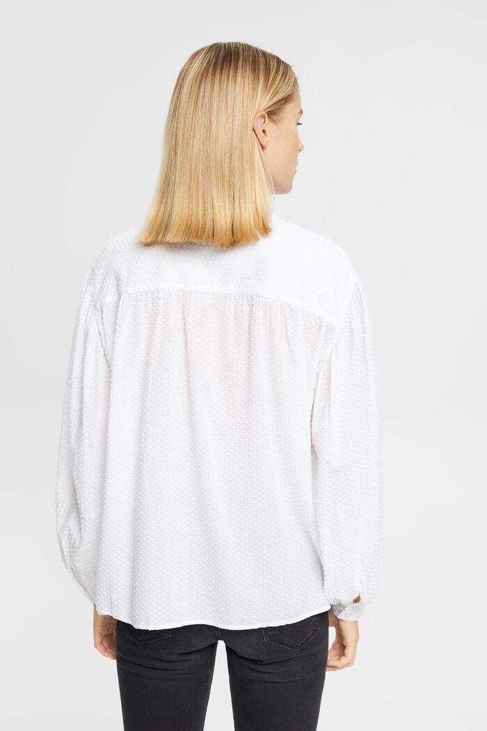 Bluse mit Dobby-Struktur