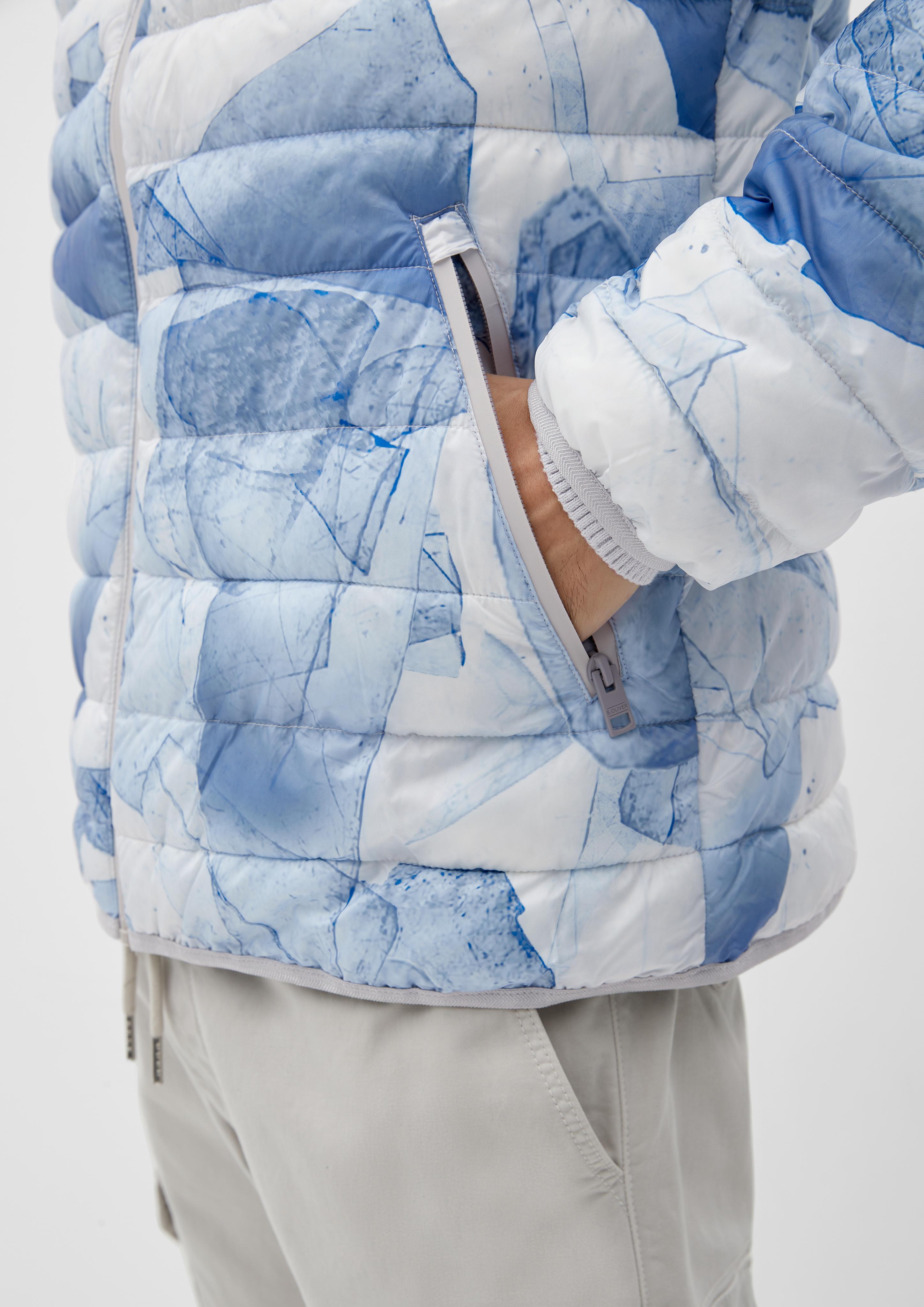 Kapuzenjacke mit Allover-Muster  2125985-01A1