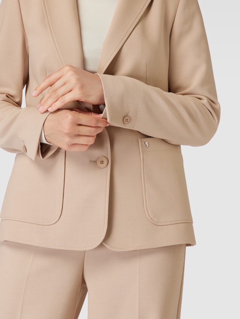 Blazer mit Reverskragen in sand