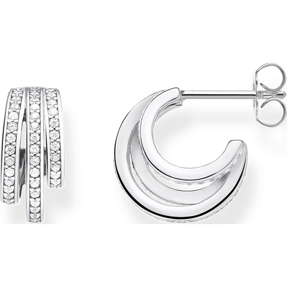 Thomas Sabo Créoles 925 Argent Boucles d'oreilles