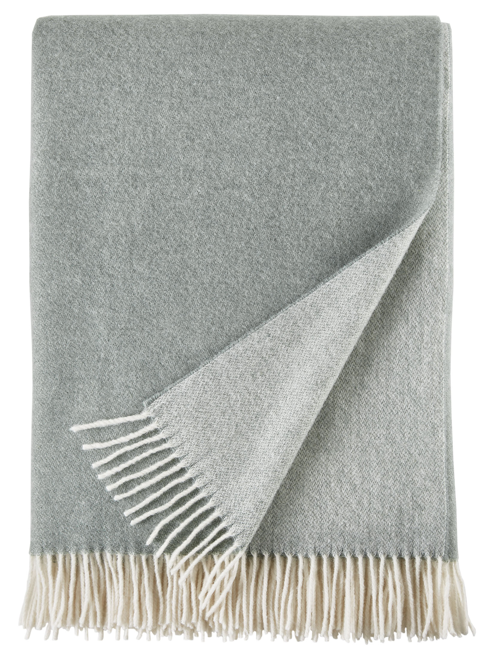 Runa Wolldecke, Offwhite/grau