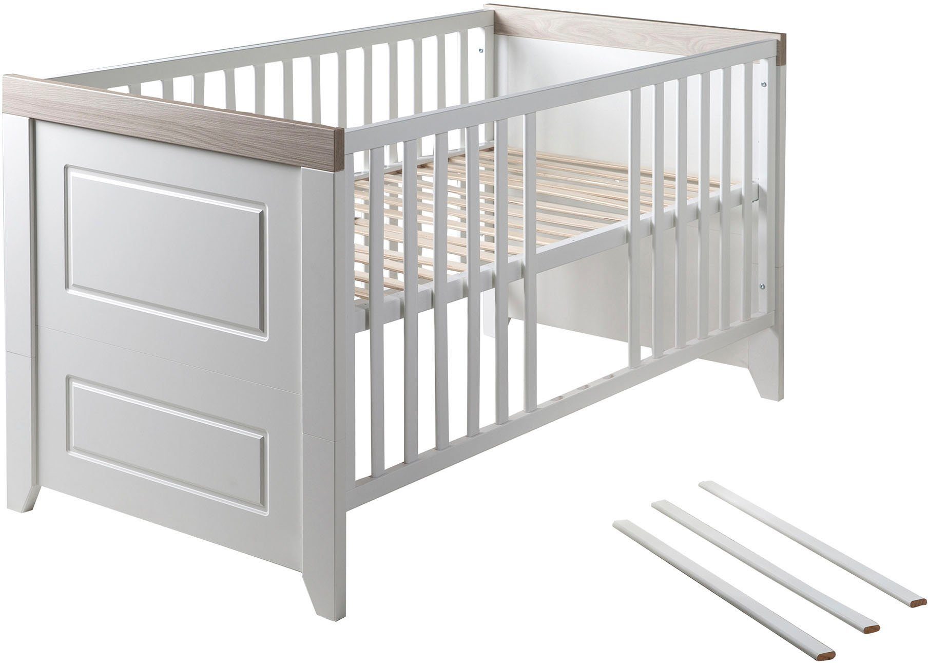 roba® Babyzimmer-Komplettset Felicia, (Set, 3-St., Kinderbett, Wickelkommode, Kleiderschrank), mit Kinderbett, Schrank und Wickelkommode