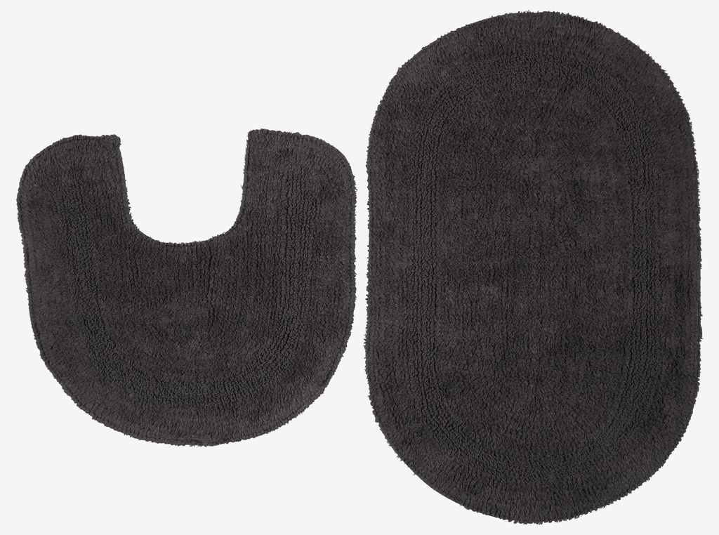 LERDALA basic set of LERDALA bath mats 2 pcs/set anthracite