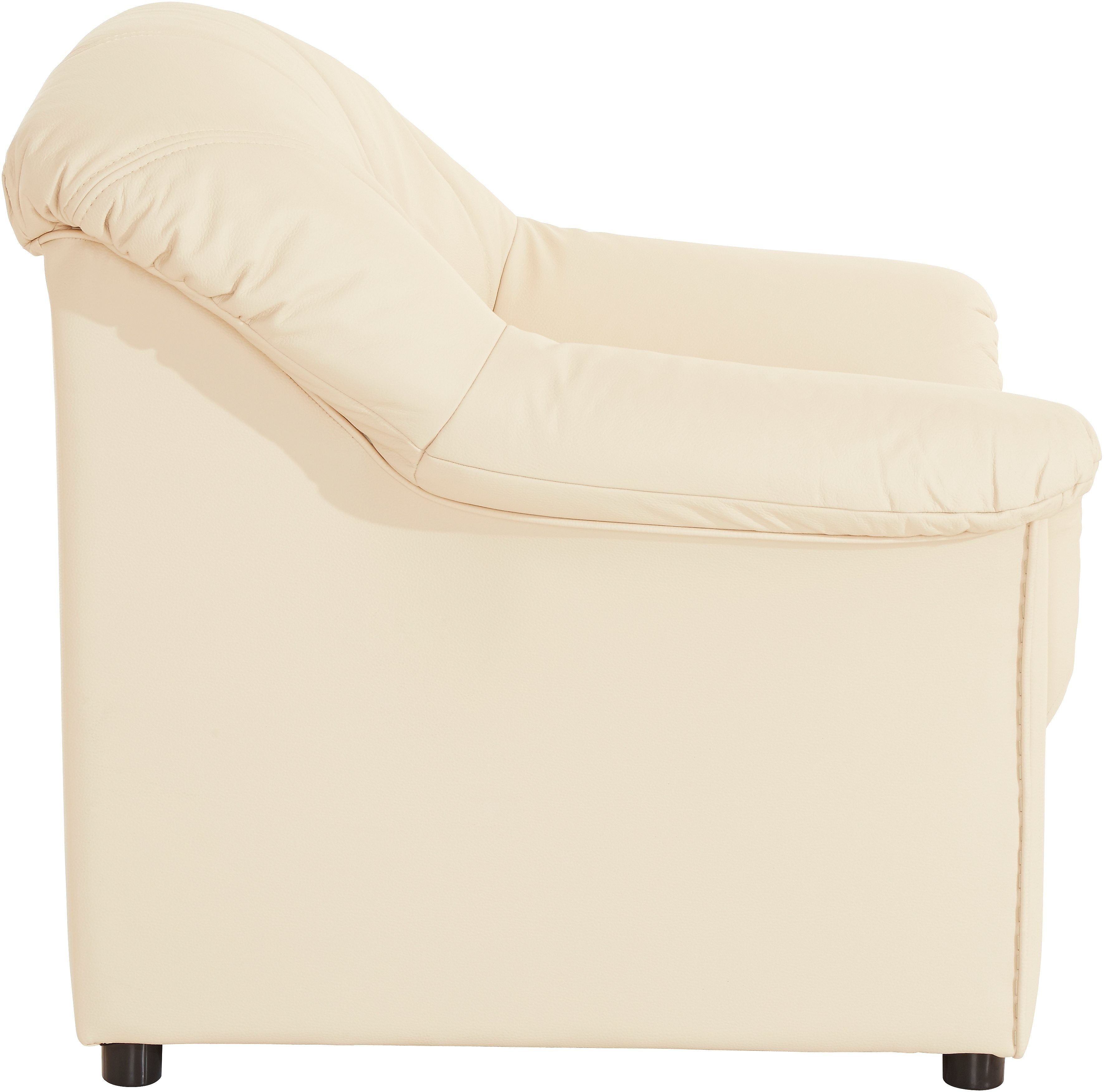 DOMO collection Sessel Flores, wahlweise mit Federkern (nicht bei Microfaser PRIMABELLE®-Struktur)