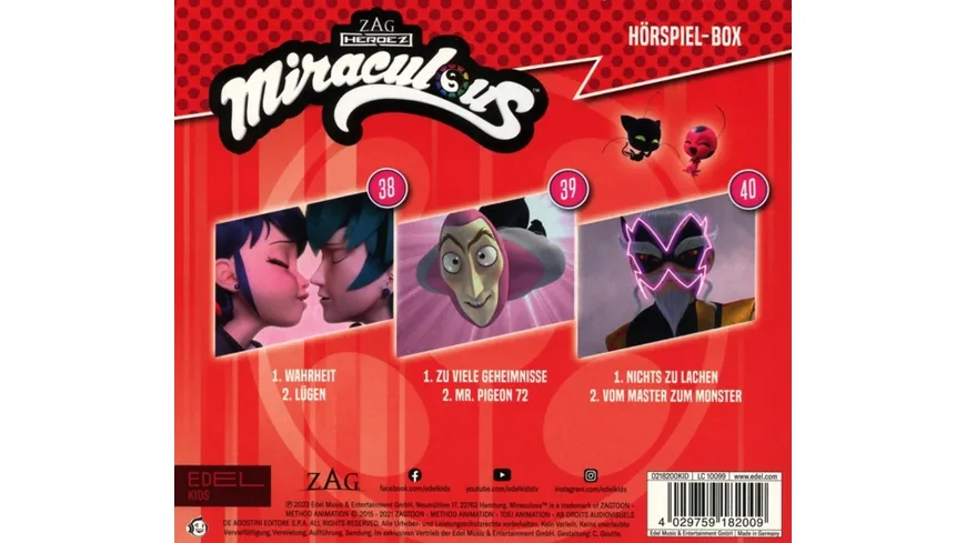 Hörspiel Box:Folge 38-40 Miraculous