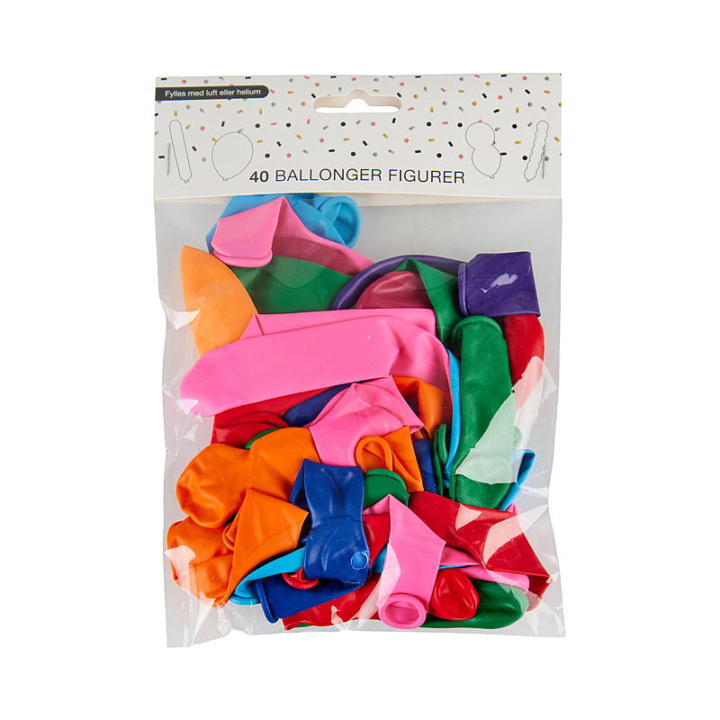 Giform Ballonger 40 stk, figurer