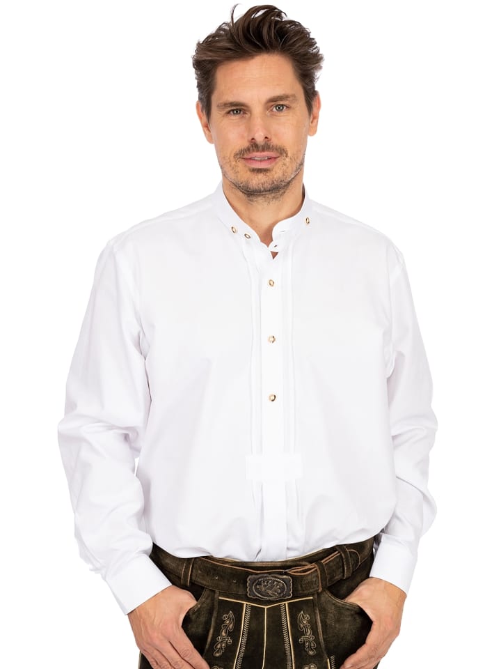 Almsach Stehkragenhemd LF103 in weiß günstig kaufen