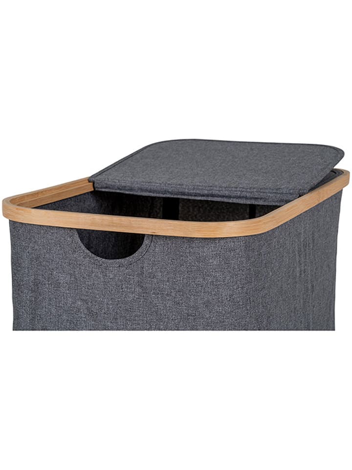 House Nordic Wäschekorb in Anthrazit - (B)33 x (H)54 x (T)54 cm günstig kaufen onesize