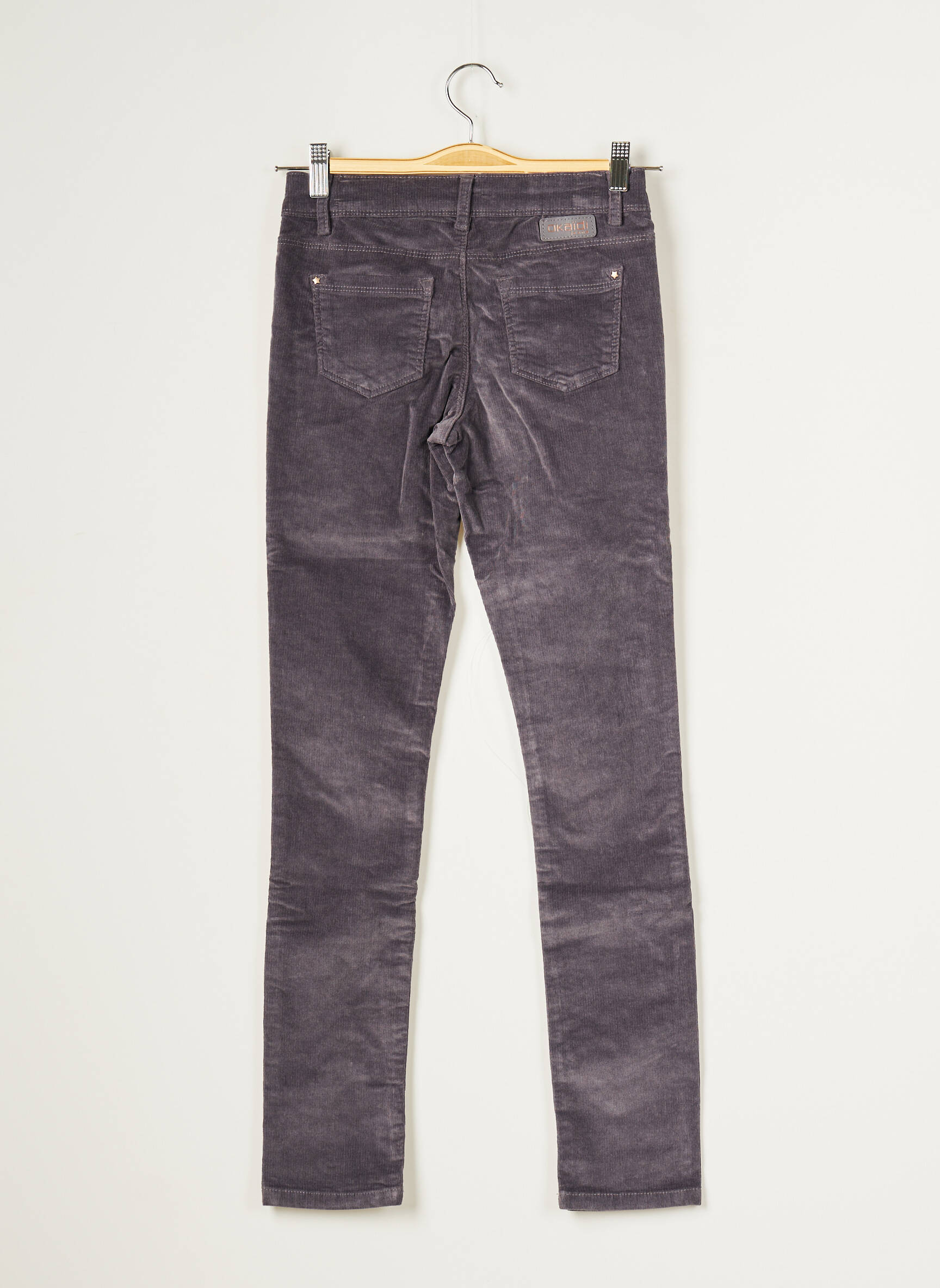 Okaidi Pantalons Slim Fille couleur gris