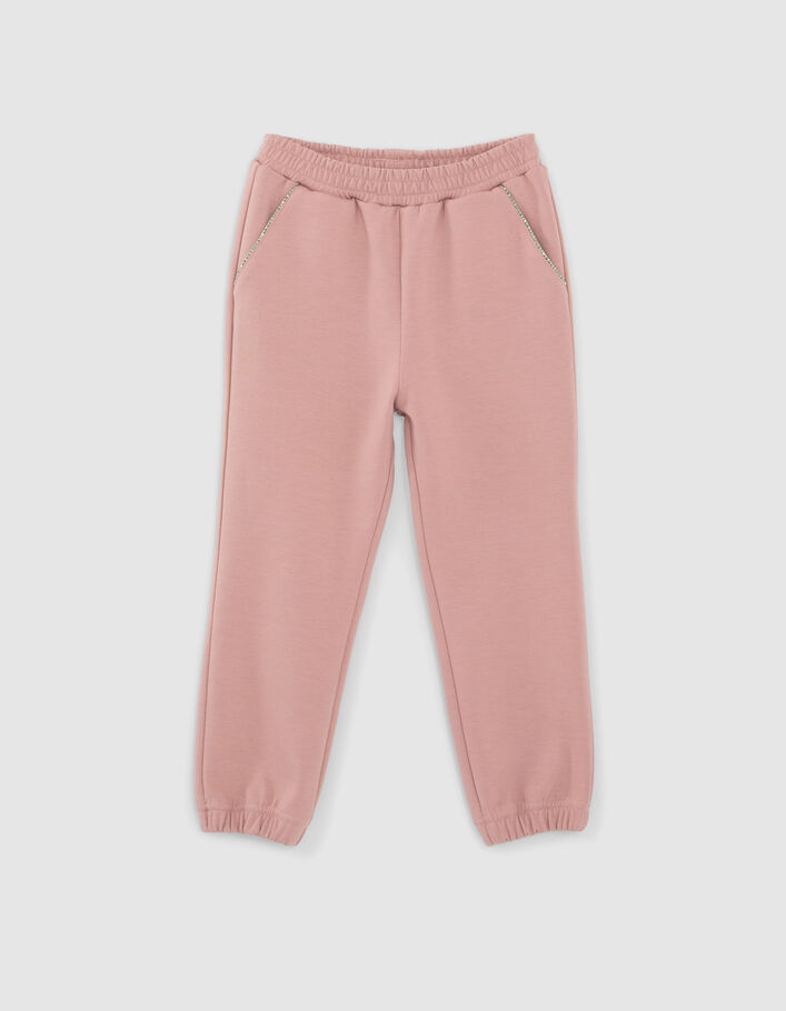 Jogging rose avec print fille