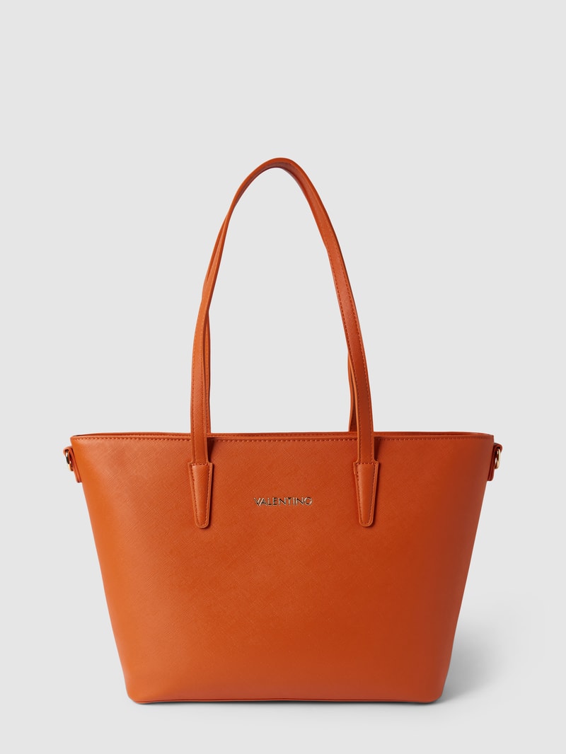 Shopper mit Label-Detail Modell 'ZERO' in dunkel orange