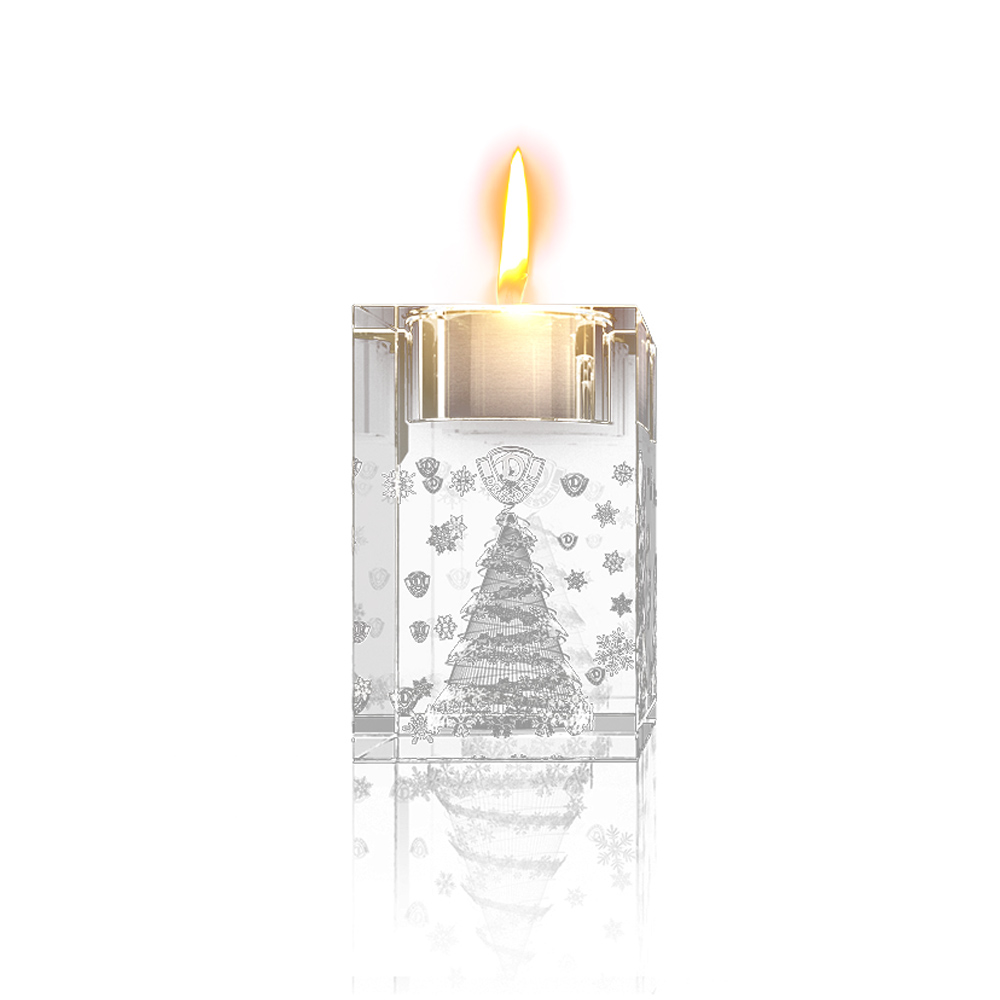 Glas Teelichthalter Dynamo-Weihnachtsbaum