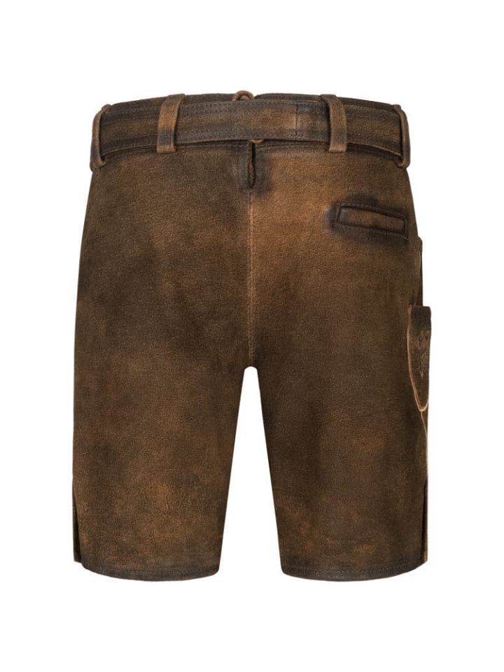 Nübler Kinderlederhose kurz Alfons in Braun günstig kaufen