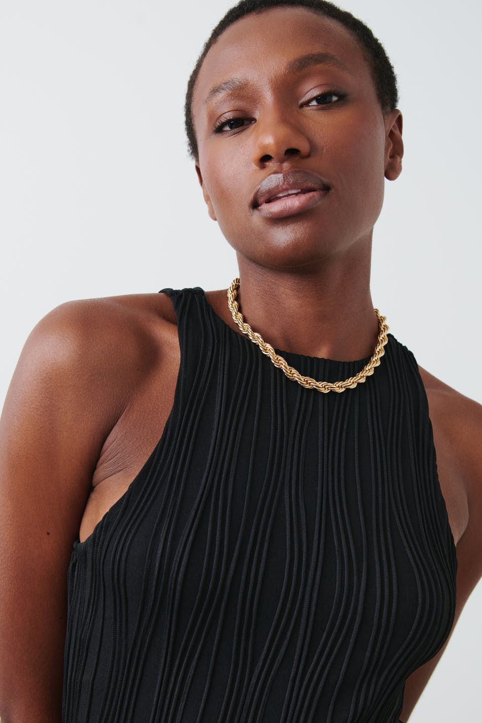 Wave midi dress