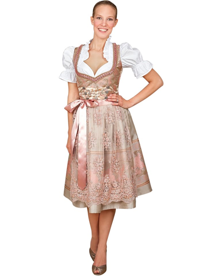 Edelnice Midi Dirndl 2-teilig Rosalie in rose günstig kaufen