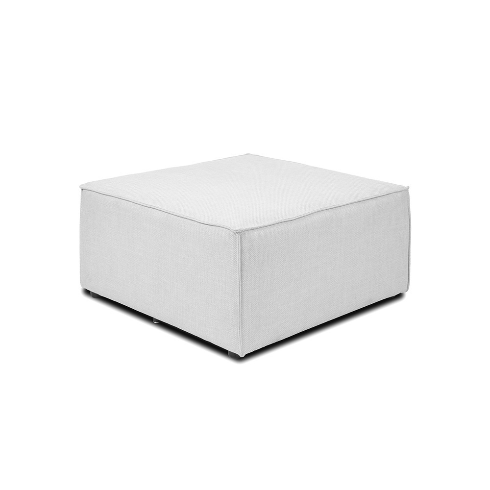 Home Deluxe Modulares Sofa VERONA Hocker - hellgrau