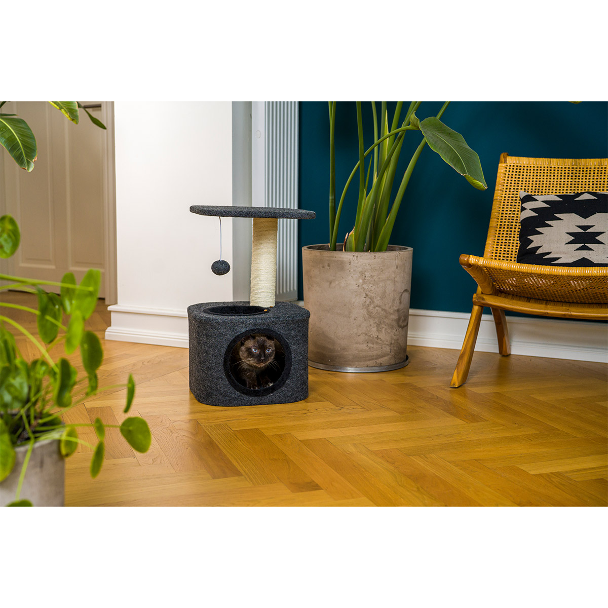 ZooRoyal Kratzbaum Lisa 58cm Filz anthrazit kaufen