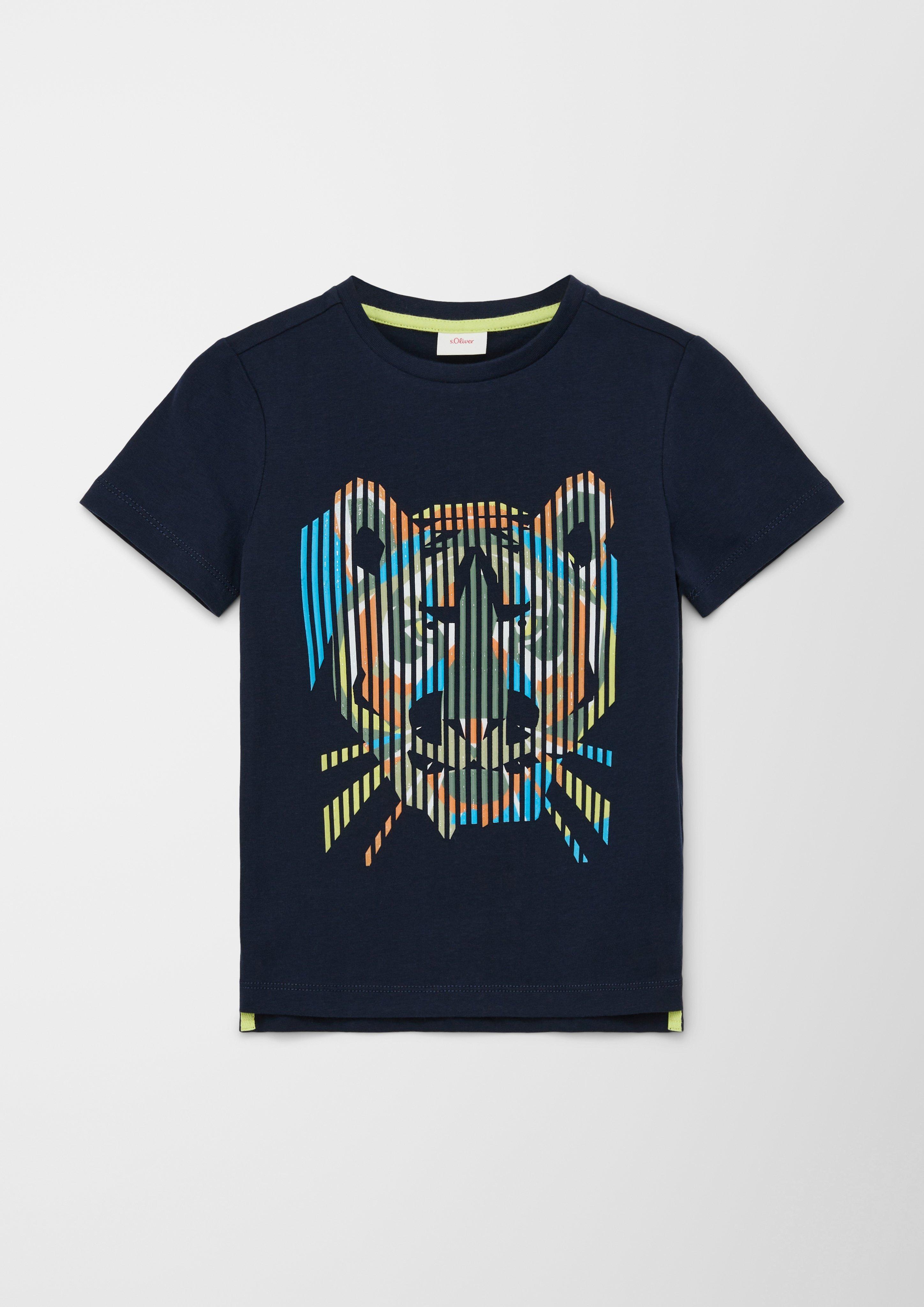 T-Shirt mit gummiertem Print  2127489-5952