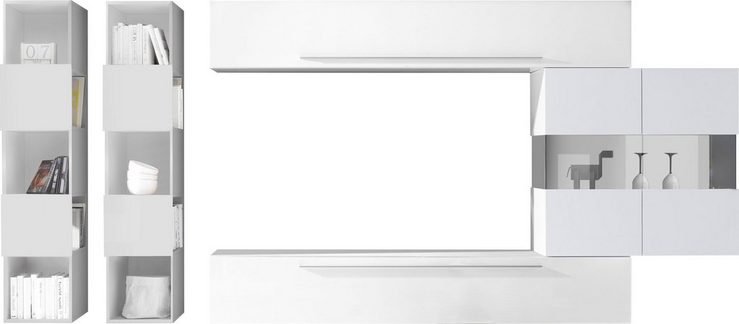 LC Wohnwand Infinity, (Set, 5-St)