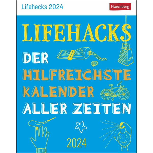 LIFEHACKS TAGESABREIßKALENDER 2024 - Kalender