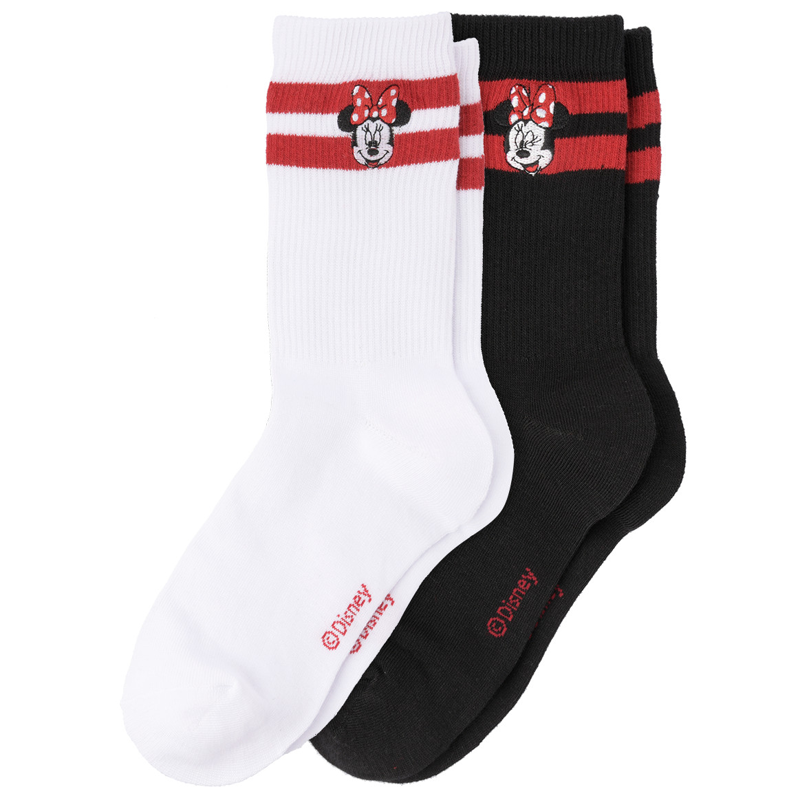 2 Paar Minnie Maus Socken im Set
