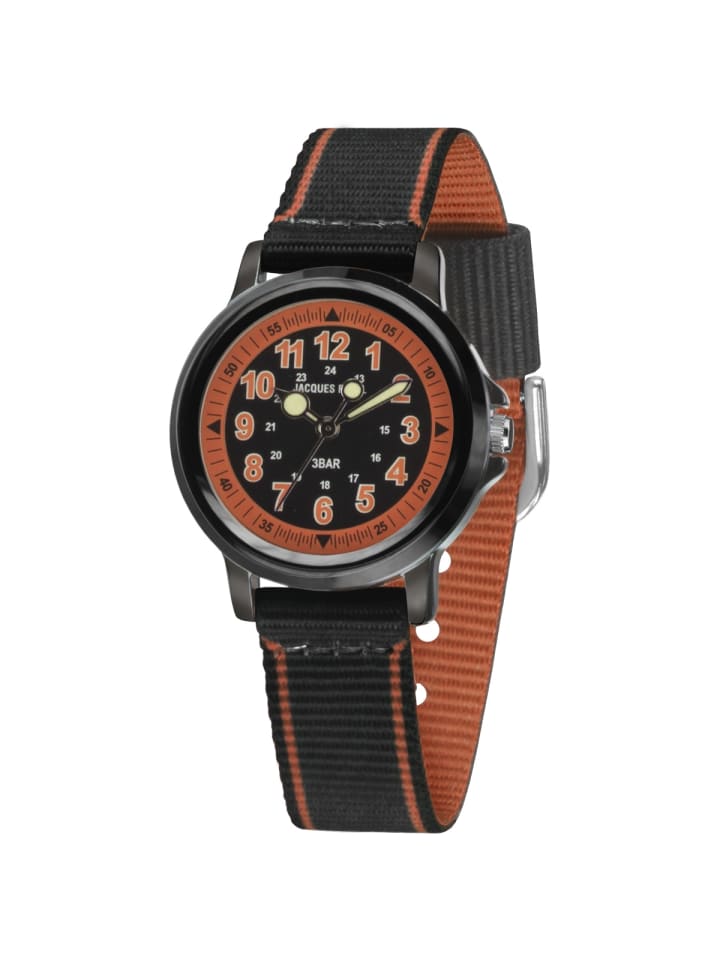 JACQUES FAREL Quarzuhr KSB 0564 in schwarz günstig kaufen onesize