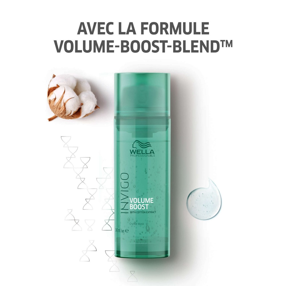 Wella Masque crystal VOLUME BOOST, 145ml Masque pour une chevelure dense et légère