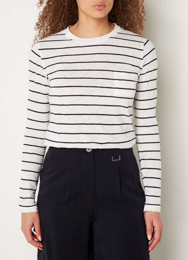 Camisa de manga comprida Whistles com estampa listrada