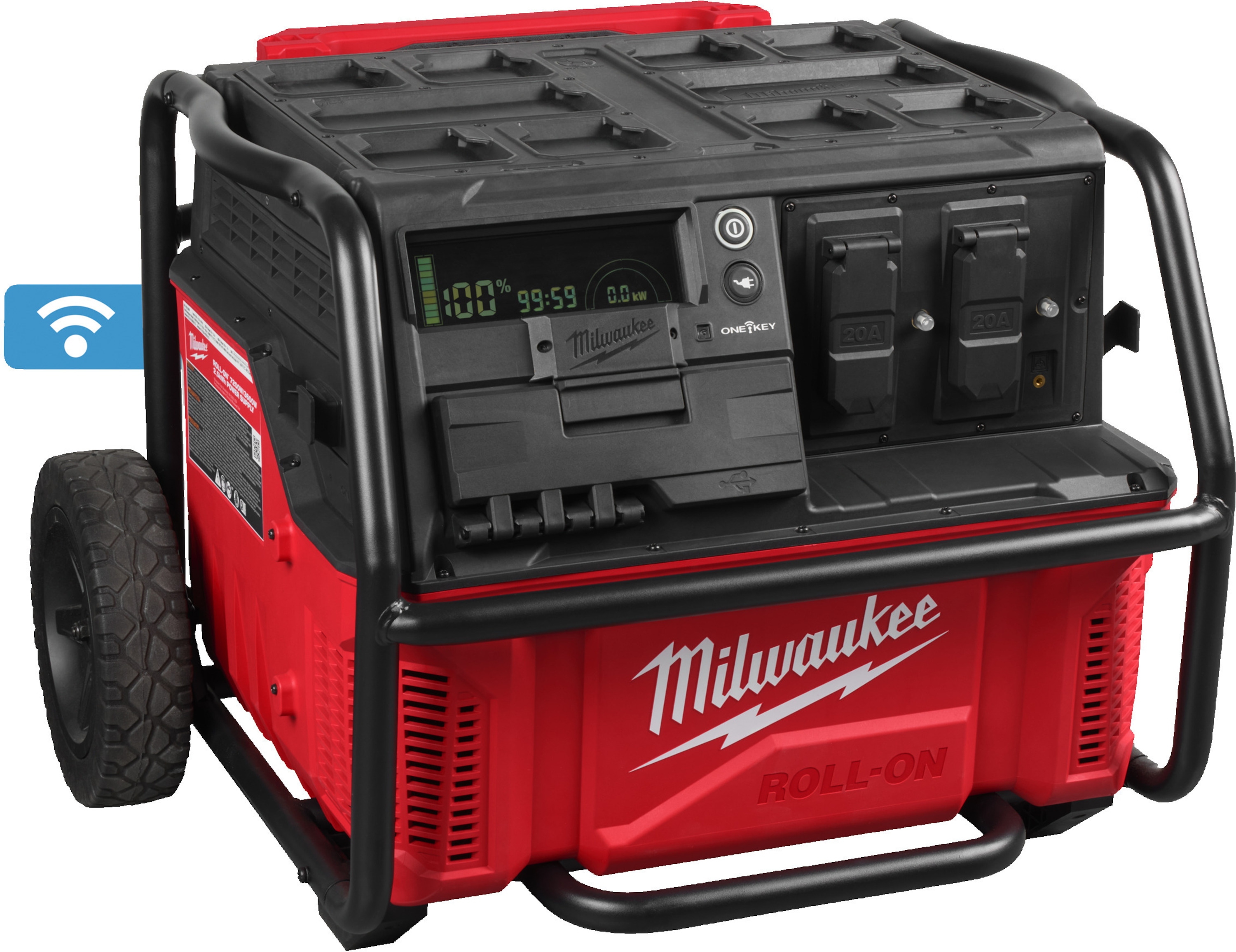 Accessoires Milwaukee 4933492133 Générateur d'alimentation à rouleau 7200/3600 W 2,5 kWh