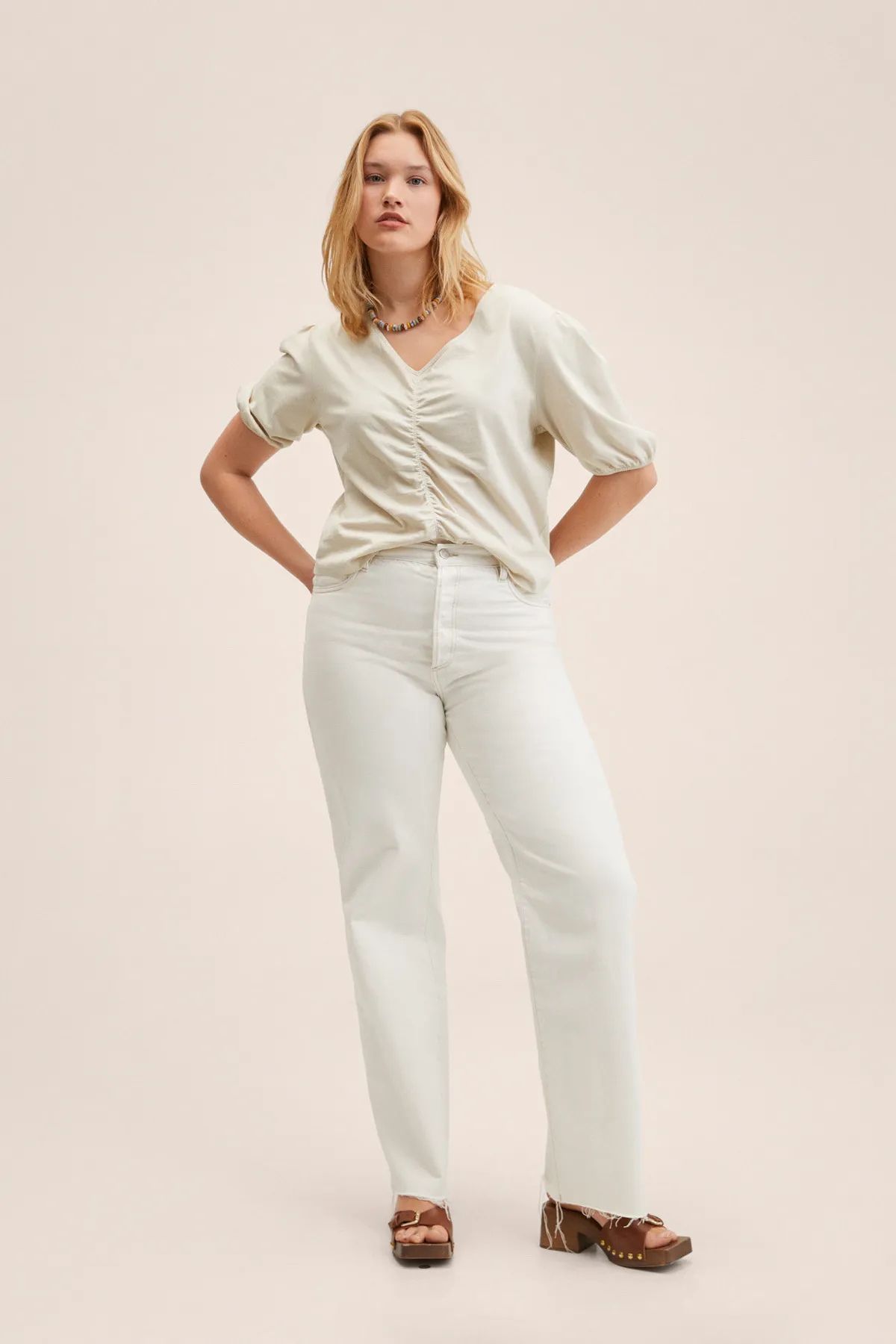 MANGO  27047117 Damen/Mädchen Hell/Pastellgrau