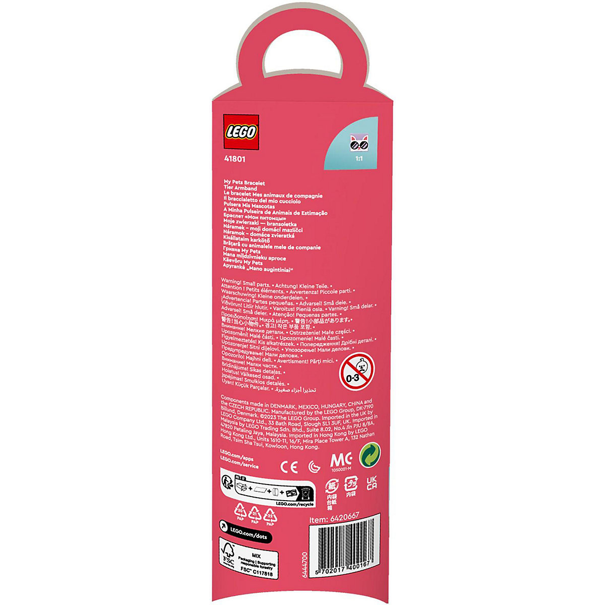 LEGO® DOTS 41801 Tier Armband