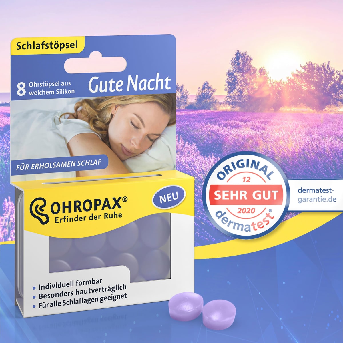 Ohrstöpsel Gute Nacht, 8 St