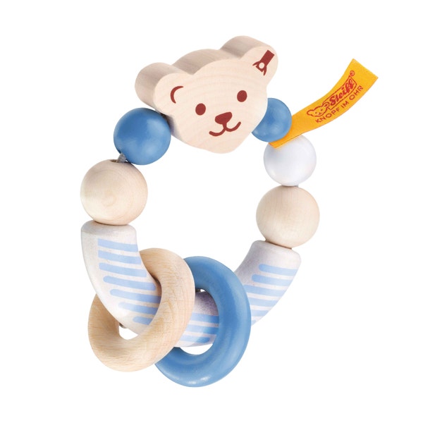 Steiff by Selecta® Greifling, 10 cm, mittelblau
