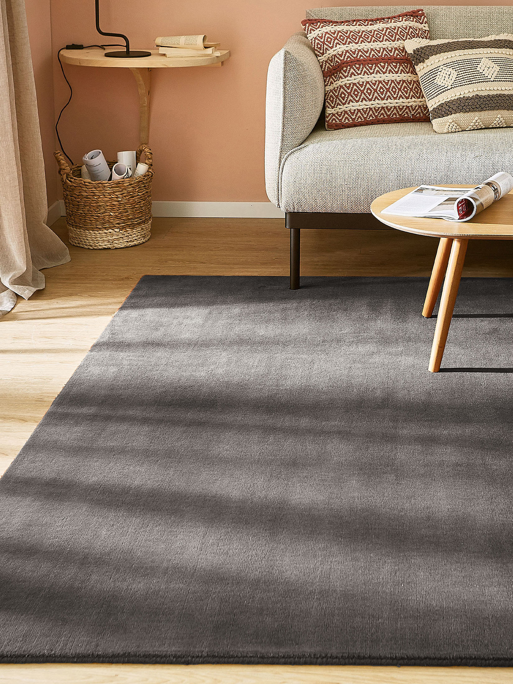 Belvedere Woll-Teppich, Grey