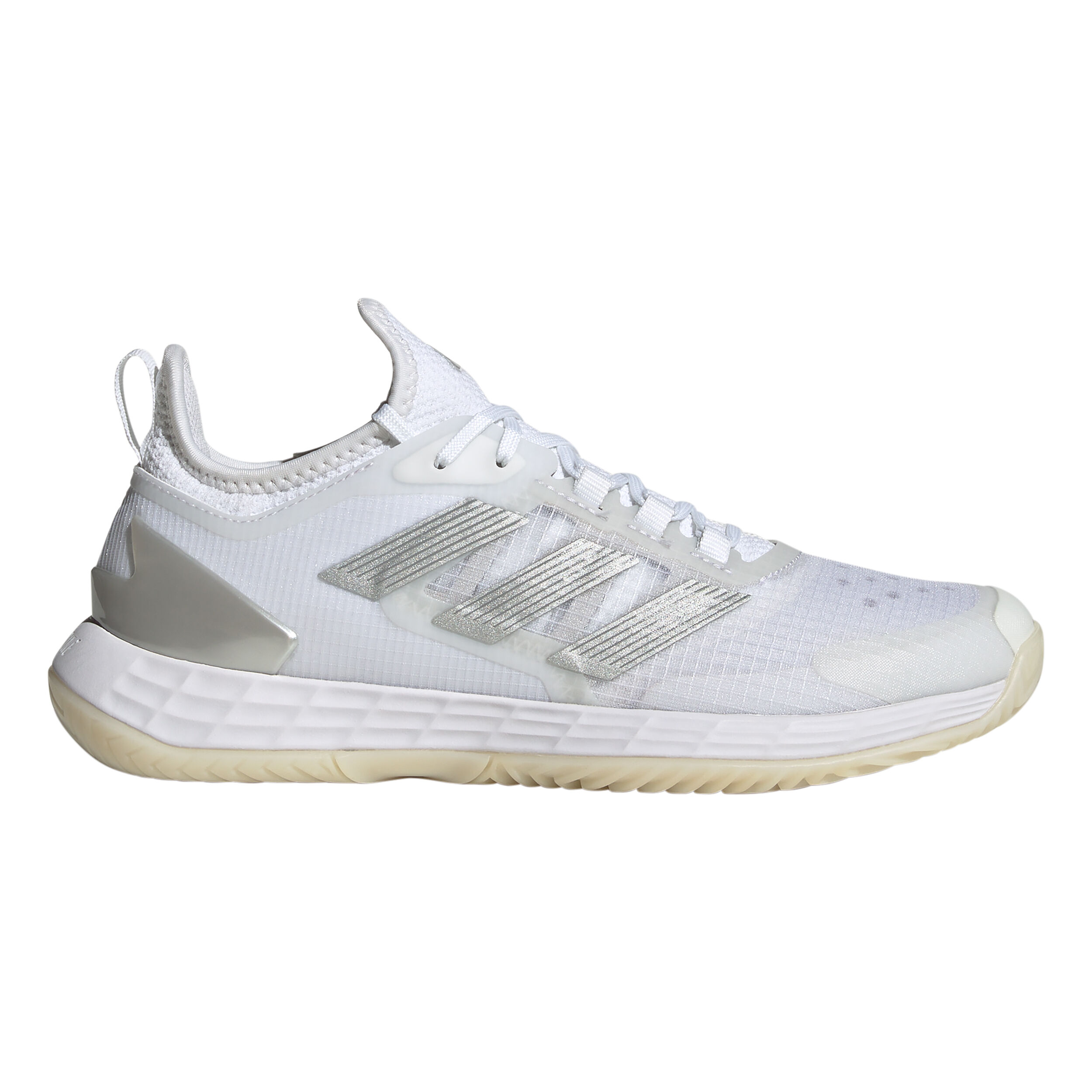 Adizero Ubersonic 4.1 Allcourtschuh Damen - Weiß, Silber