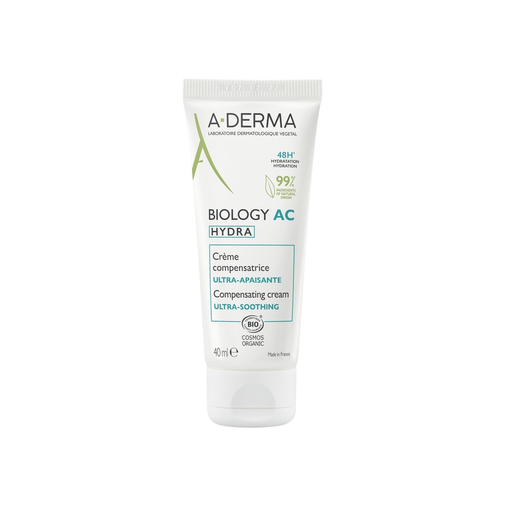 A-Derma Biology AC Hydra crème compensatrice bio  40 ml Crème